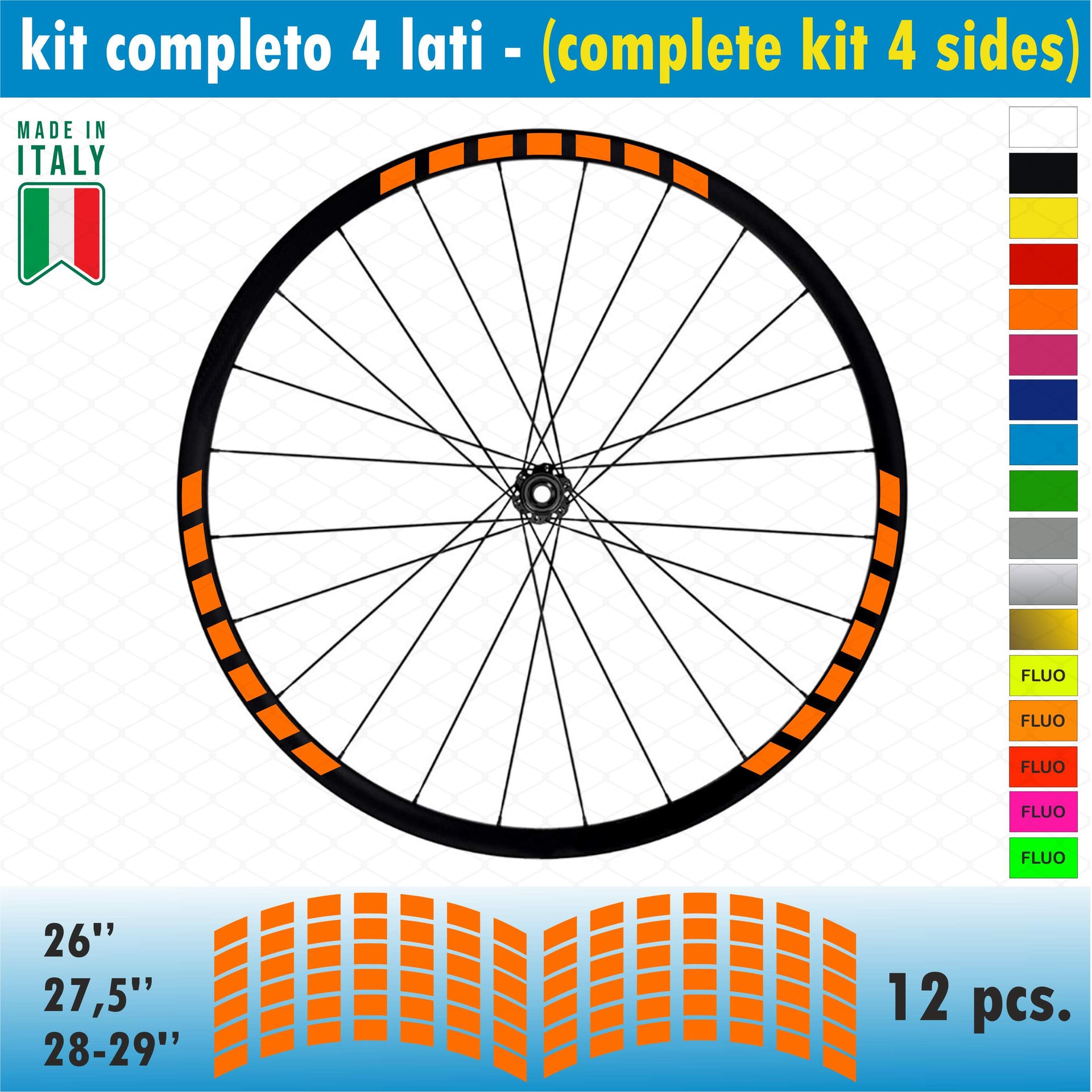 035 ARANCIONE,035 ARANCIONE / 26 pollici,035 ARANCIONE / 27,5 Pollici,035 ARANCIONE / 28-29 Pollici