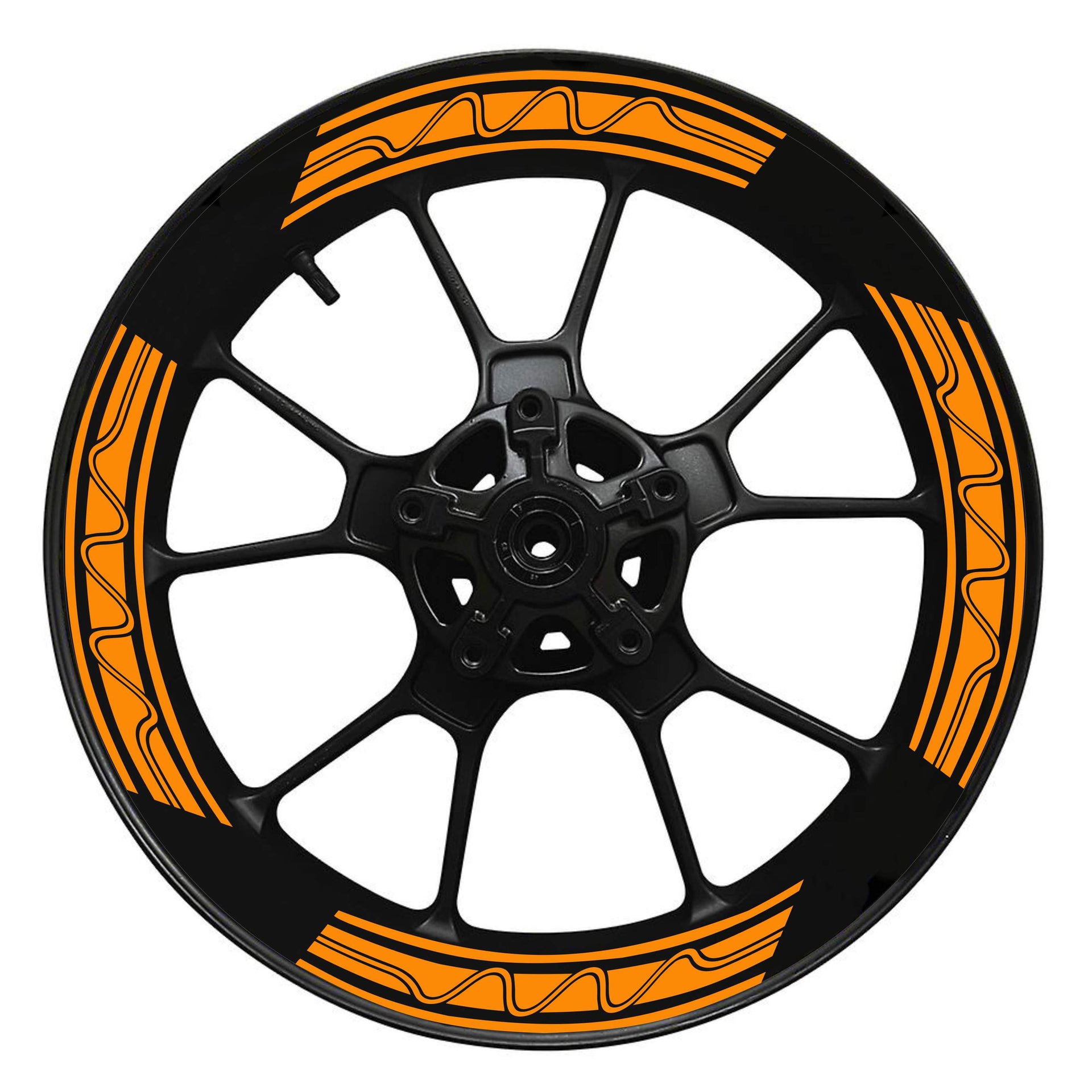 Kit 4 adesivi interno Cerchi Moto bordo interno racing wheels ruote 17 Pollici inner rim vari colori ANCHE FLUO Cod. INT08