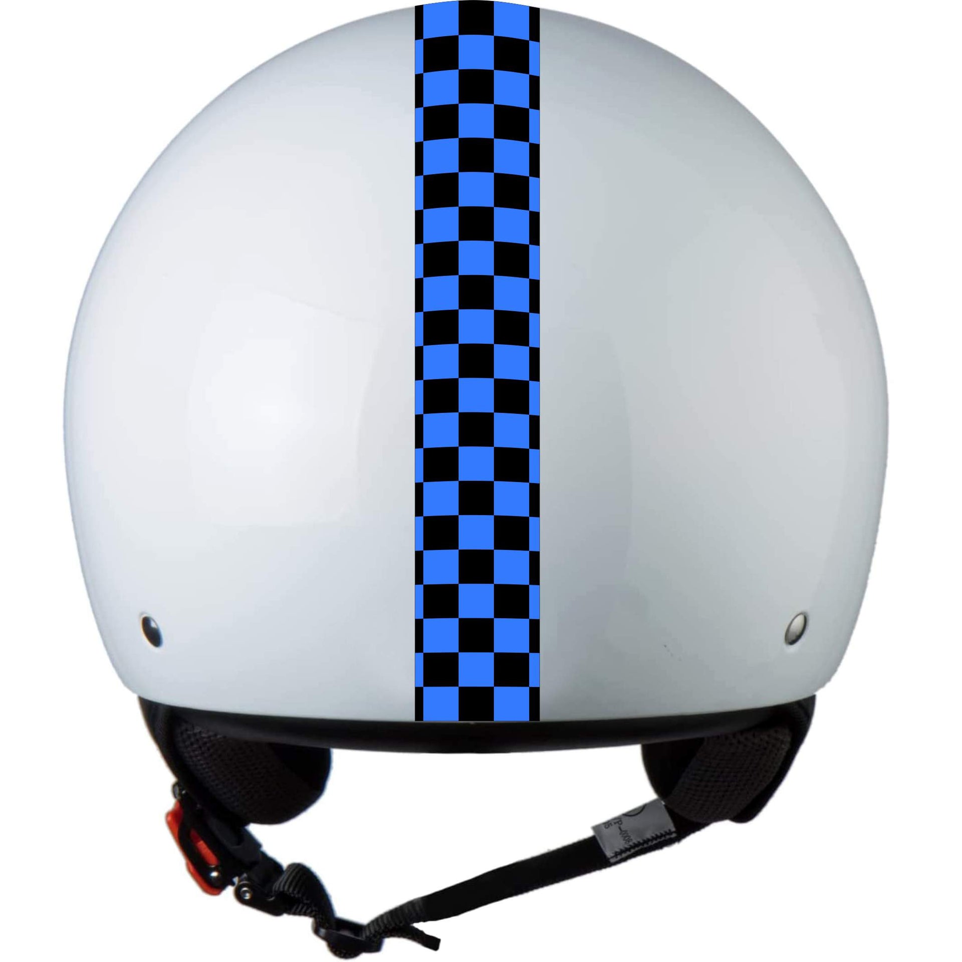 Kit 1 Adesivo Casco Moto tricolore italia squadra calcio nero azzurro bianco nero rosso nero italia cod.2220