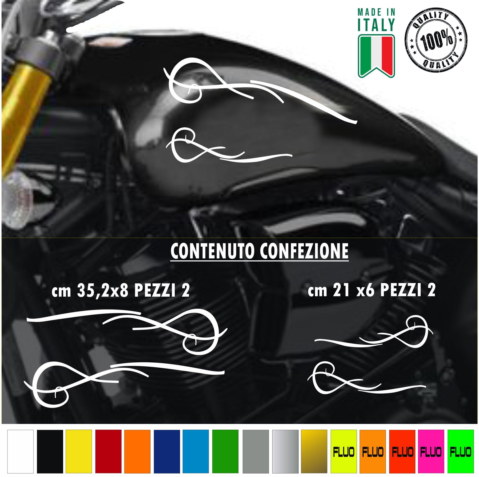 Kit grafiche 4 adesivi serbatoio tribale shadow rebel boulevard chief harley bob chopper cod.2178