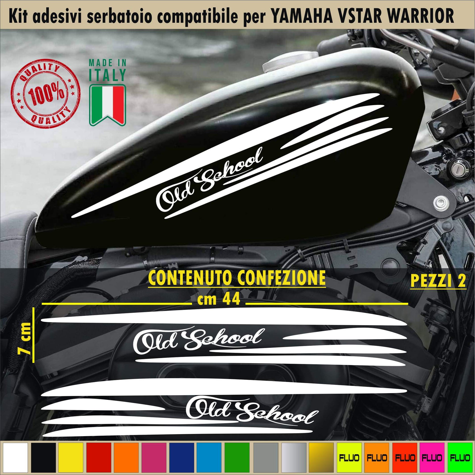 Kit 2 adesivi serbatoio old school shadow rebel boulevard harley bob chopper 2192