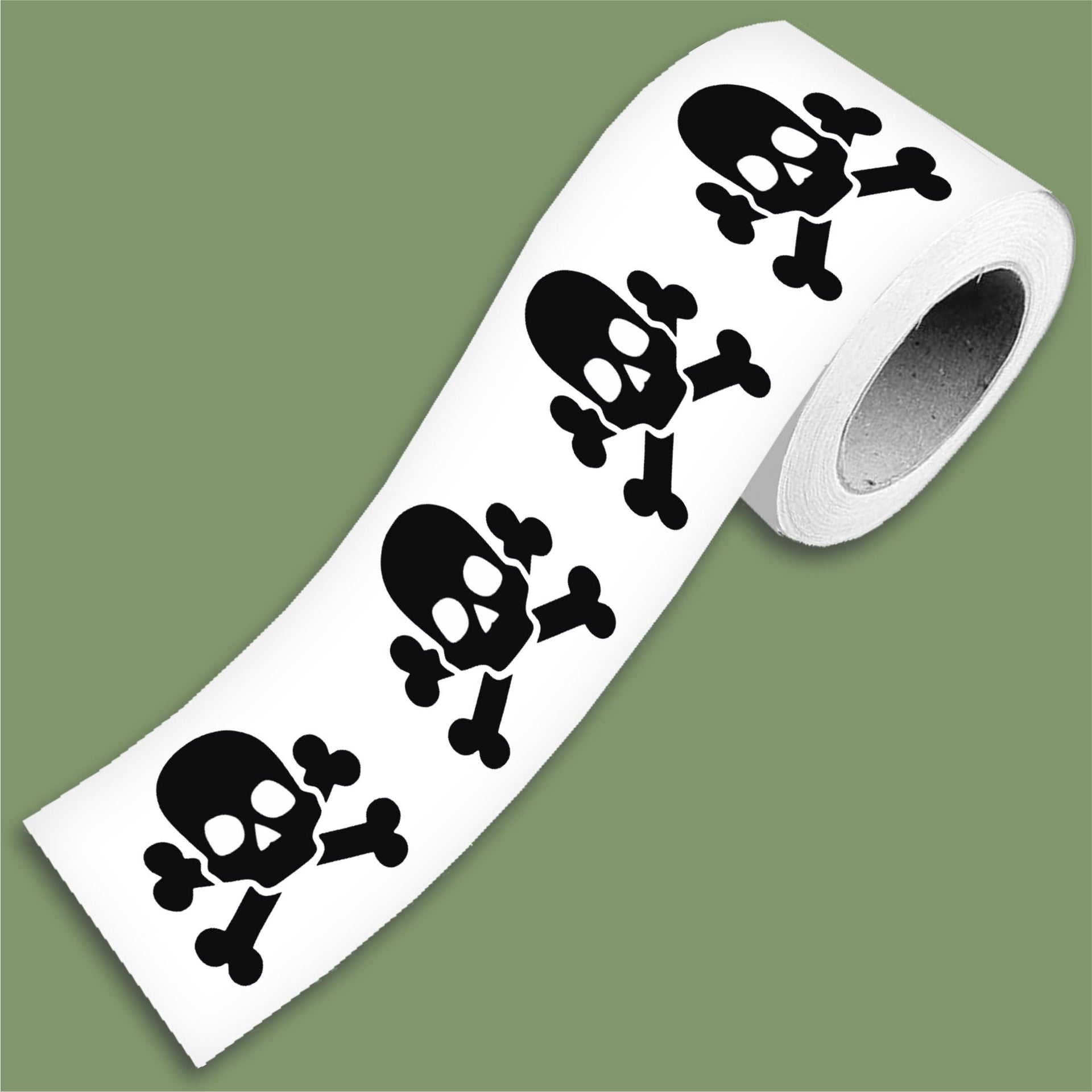 Fascia banda adesiva Teschio pericoloso pericolo veleno skull in 10 misure decal moto casco cod.2277