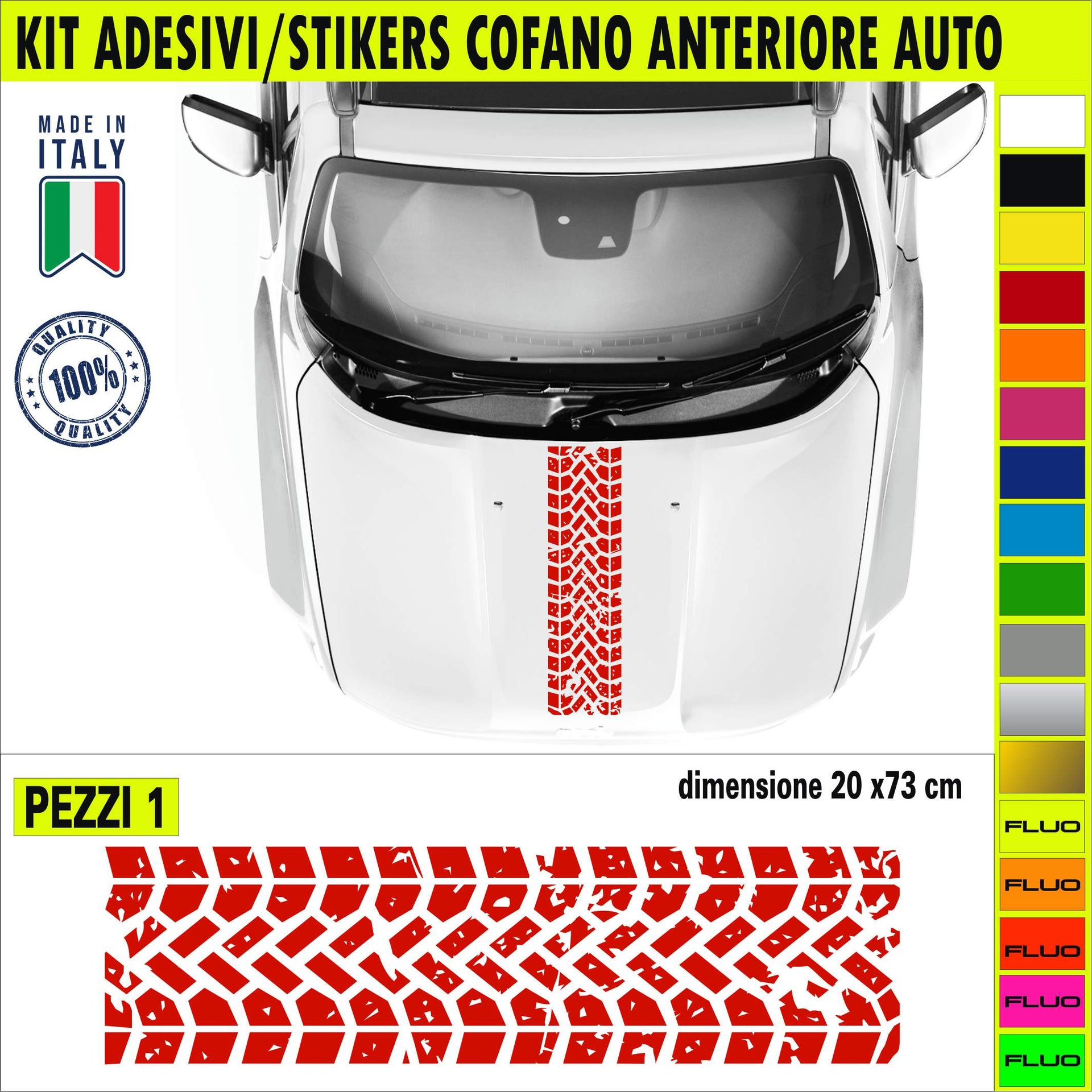 Kit 1 adesivo Renegade wrangler ruote sgommata pneumatico Cofano Anteriore Fuoristrada 4X4 Cod.2317