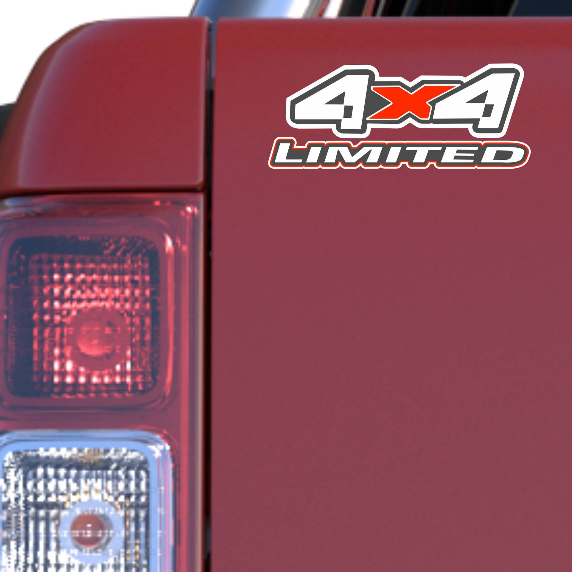 Kit 2 Adesivi 4x4 LIMITED edizione limitata per pick-up Fuoristrada Camion Trattore Universale cod.2422