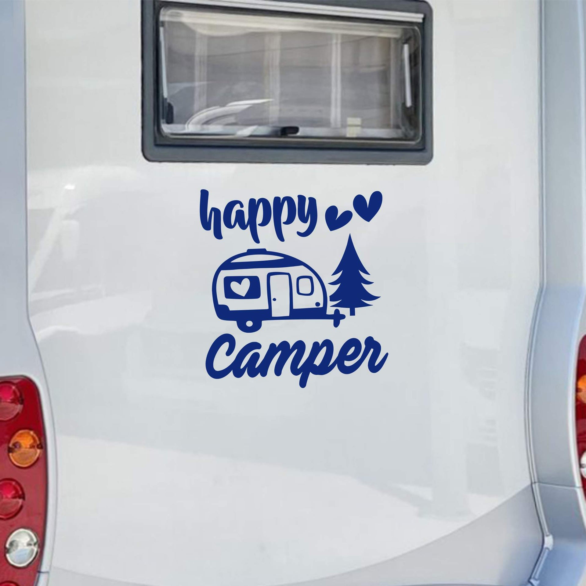 Adesivo camper HAPPY CAMPER  amore camper natura cod.1821