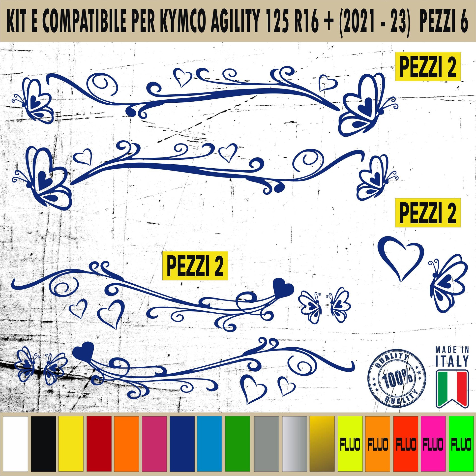 KIT E Adesivi/ Grafiche BELLISSIME compatibili per SCOOTER  KYMCO AGILITY 125 Cod.2059