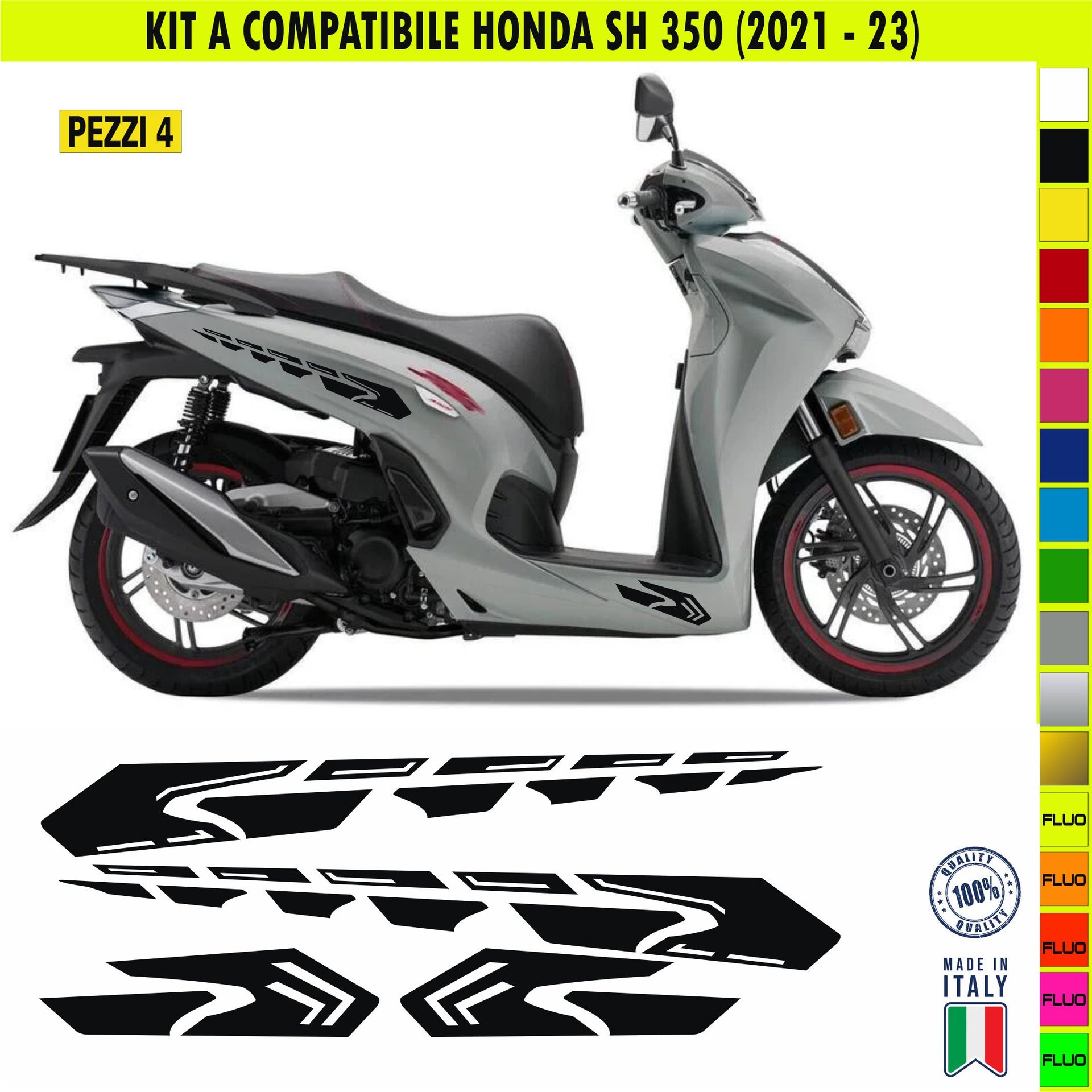 KIT A Adesivi HONDA SH 350 Grafiche BELLISSIME compatibili per SCOOTER HONDA SH350 Cod.2067