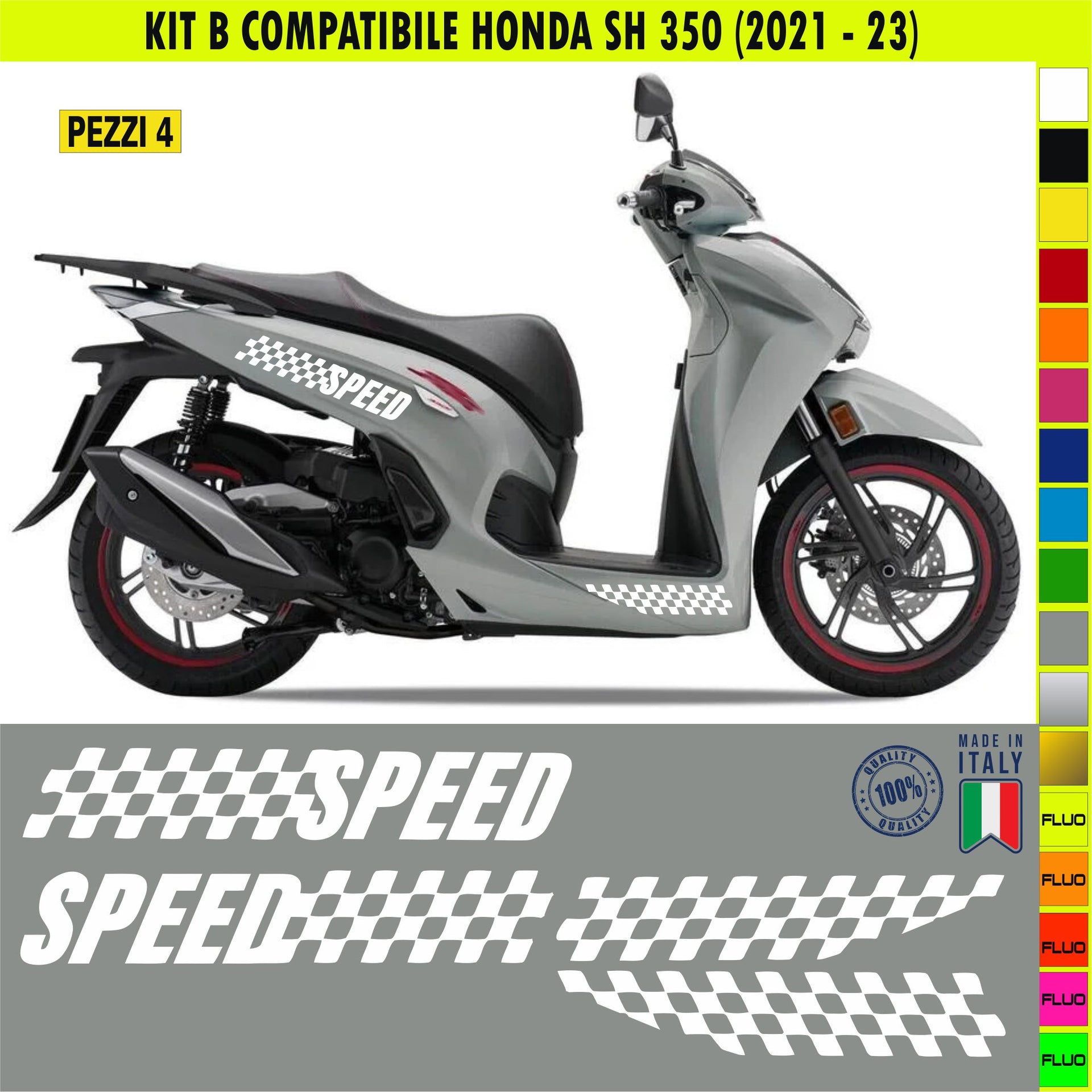 KIT B Adesivi HONDA SH 350 Grafiche BELLISSIME compatibili per SCOOTER HONDA SH350 Cod.2068